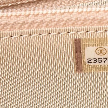Chanel Metallic Caviar Quilted Small Boy Zip Around Wallet Light Gold 8 of 9