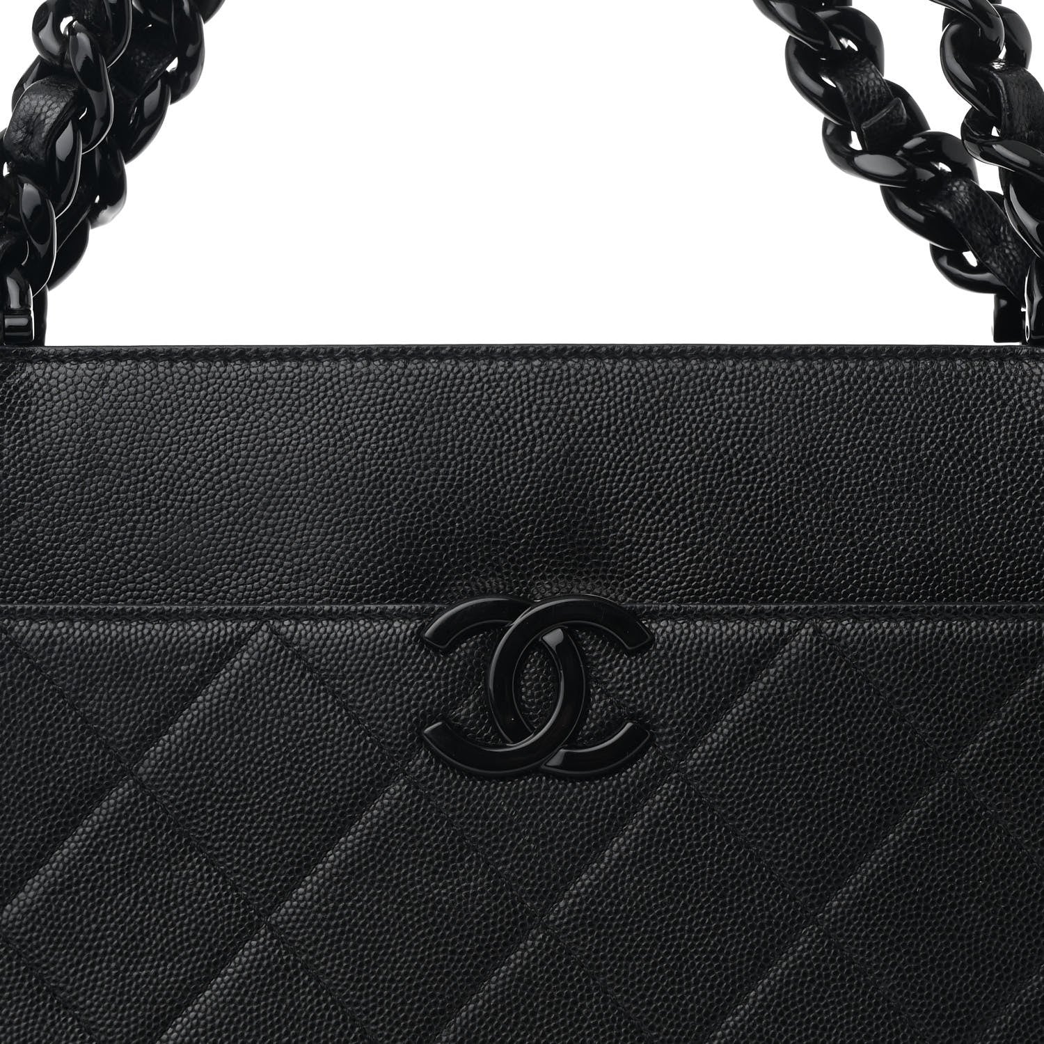 Chanel Caviar Quilted My Everything Large Shopping Tote Black 8 of 11