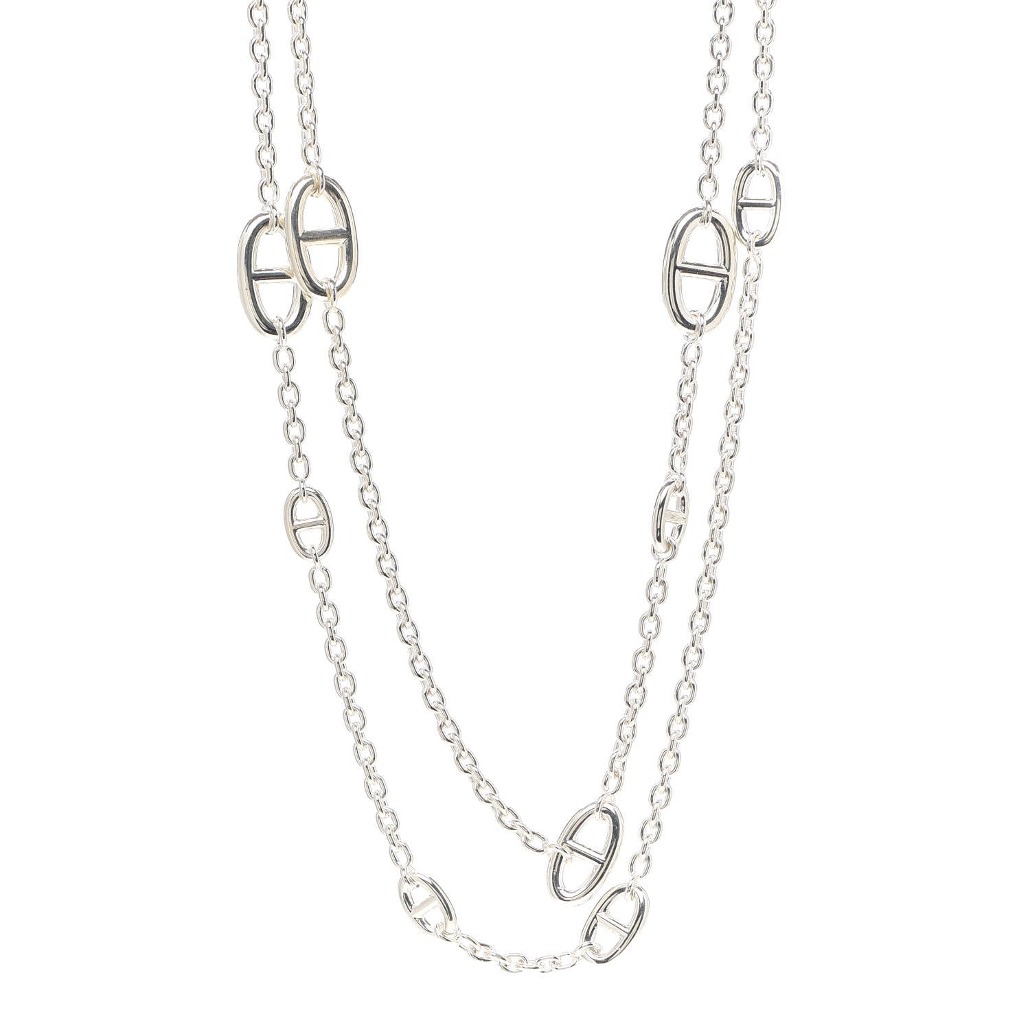Hermes Sterling Silver Farandole Necklace 120 1 of 4