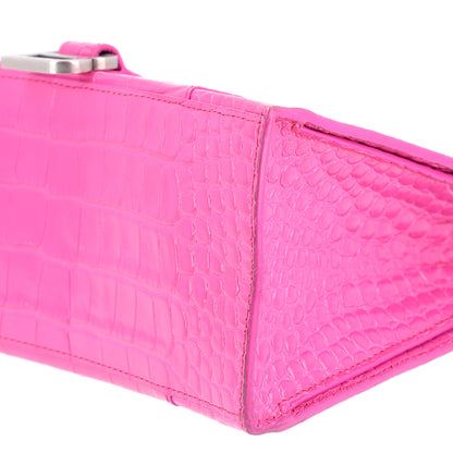 Balenciaga Grained Calfskin XS Hourglass East West Tote Lipstick Pink 10 of 12