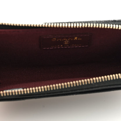 Chanel Caviar Quilted CC Zip Around Card Holder Black 5 of 8