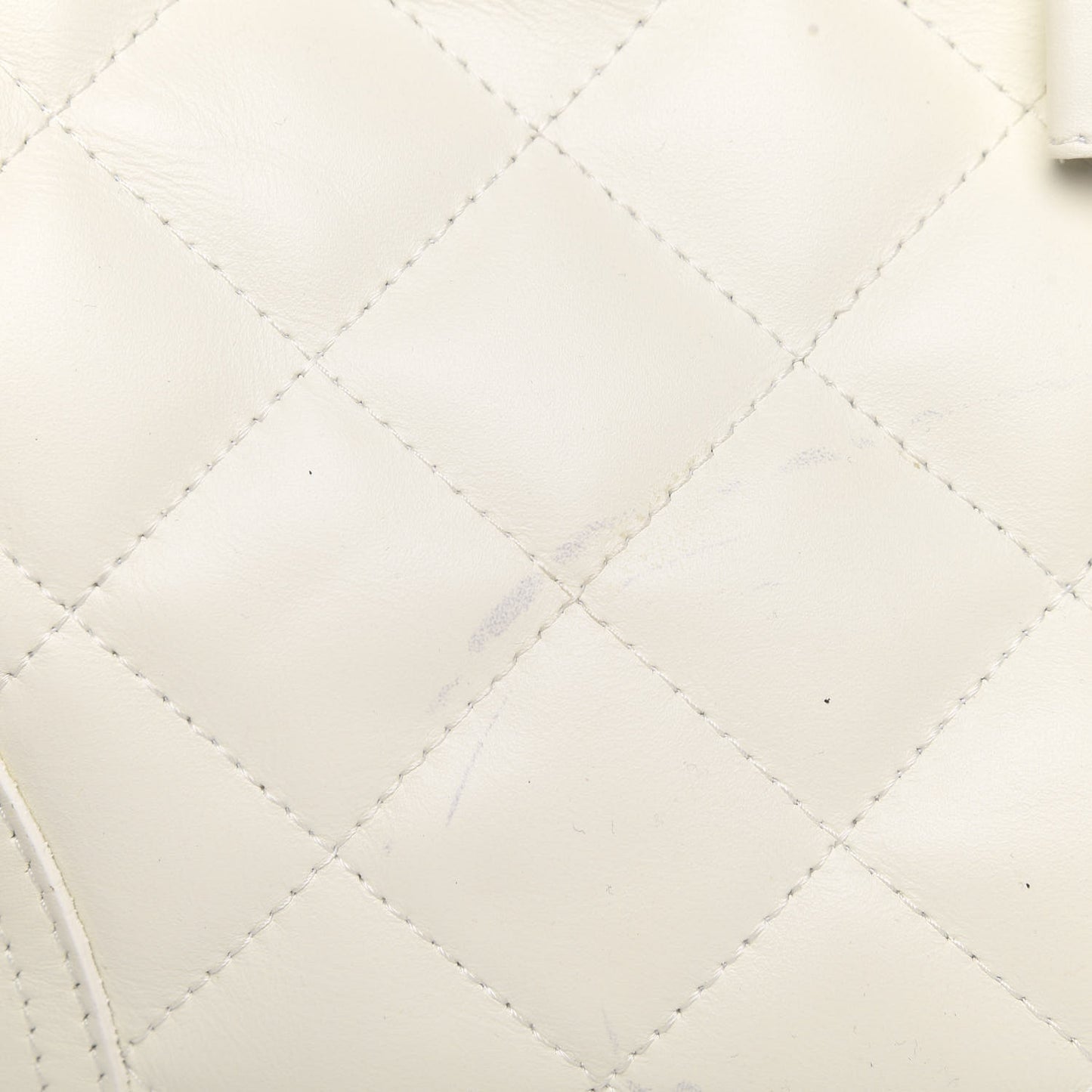 Calfskin Quilted Brook Hobo White