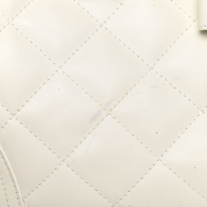 Burberry Calfskin Quilted Brook Hobo White 11 of 14