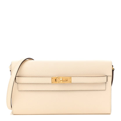 Hermes Epsom Verso Kelly Wallet To Go Nata Jaune Poussin 1 of 10