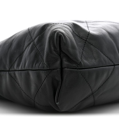 Chanel Shiny Calfskin Quilted Small Chanel 22 Black 9 of 11