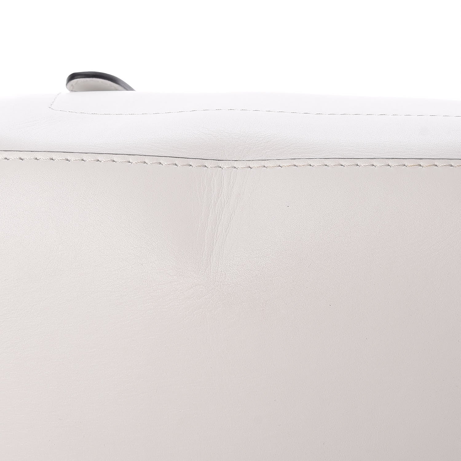 Celine Satin Calfskin Mini Bi-Color Luggage White Black 9 of 13