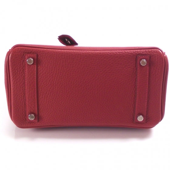 Hermes Clemence BIRKIN 25 Red 4 of 15