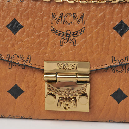 MCM Visetos Large Patricia Chain Wallet Cognac 5 of 9