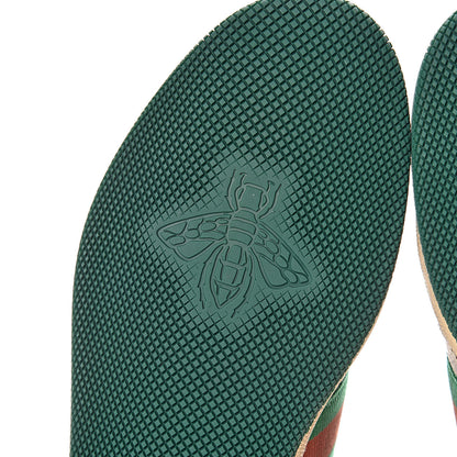 Gucci GG Monogram Nubuck Web Womens Screener Sneakers 38.5 New Sand Dusty Milk Vintage Green 7 of 9