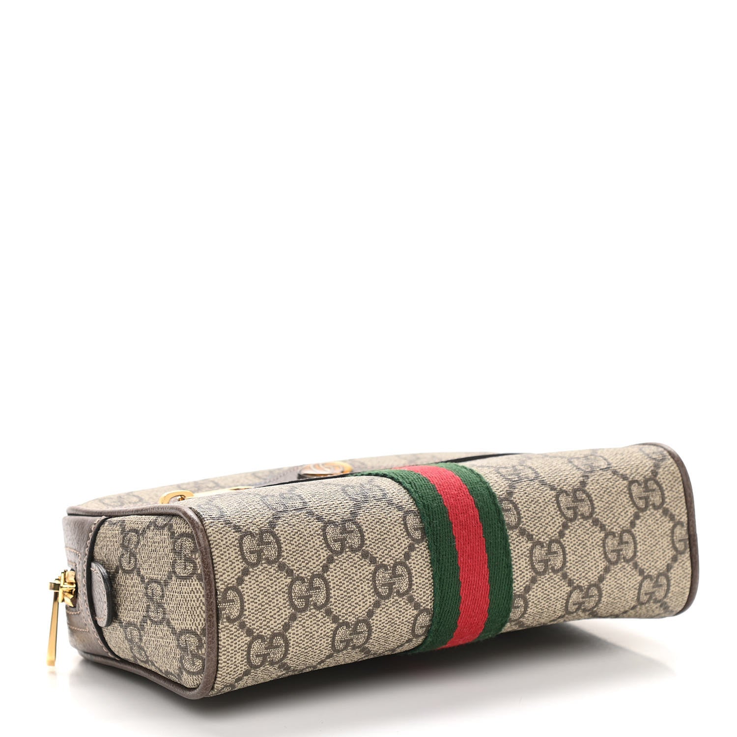 Gucci GG Supreme Monogram Web Small Ophidia Belt Bag 95 38 Dark Brown 3 of 11