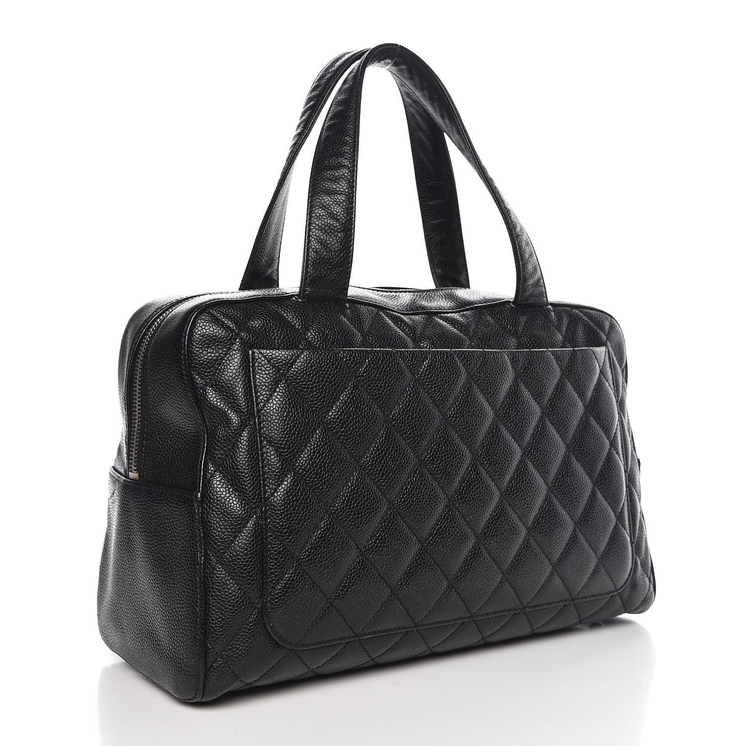 Chanel Caviar Quilted Bowler Black 3 of 12