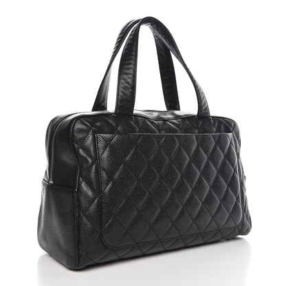 Chanel Caviar Quilted Bowler Black 3 of 12