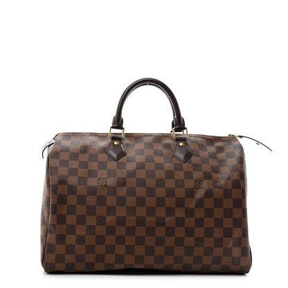Louis Vuitton Damier Ebene Speedy 35 1 of 10