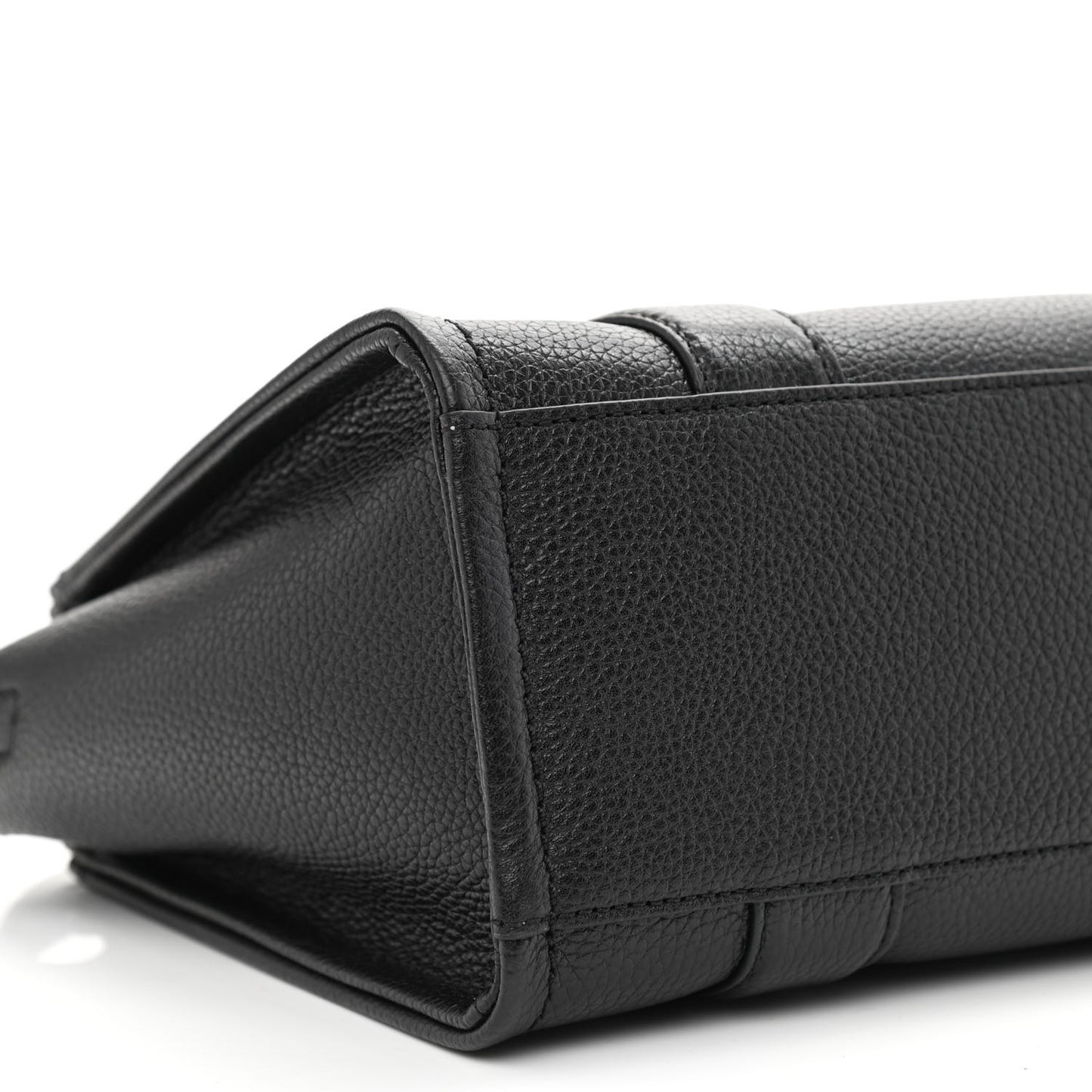 Grained Calfskin Small The Tote Bag Black