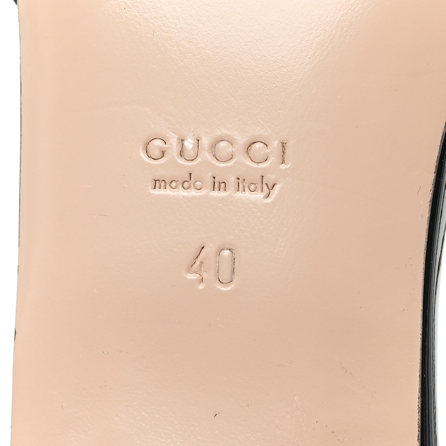 Gucci Vernice Crystal Double G Ballet Flat 40 Black 7 of 8