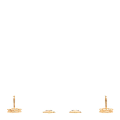 Van Cleef & Arpels 18K Yellow Gold Black Onyx Sweet Alhambra Earrings 3 of 5