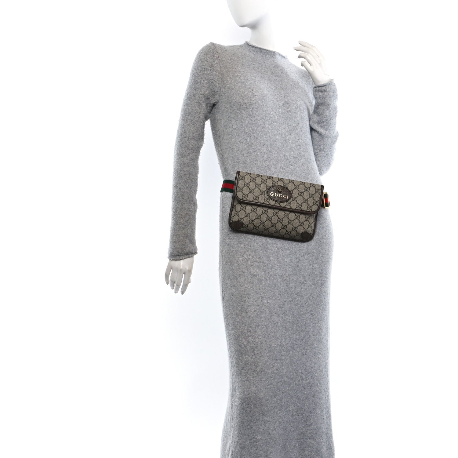 Gucci GG Supreme Monogram Neo Vintage Web Belt Bag Brown 3 of 11