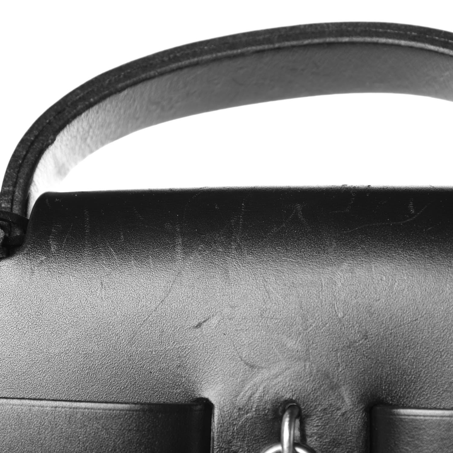 Hermes Toile Vache Calfskin Herbag 40 GM Black 10 of 16