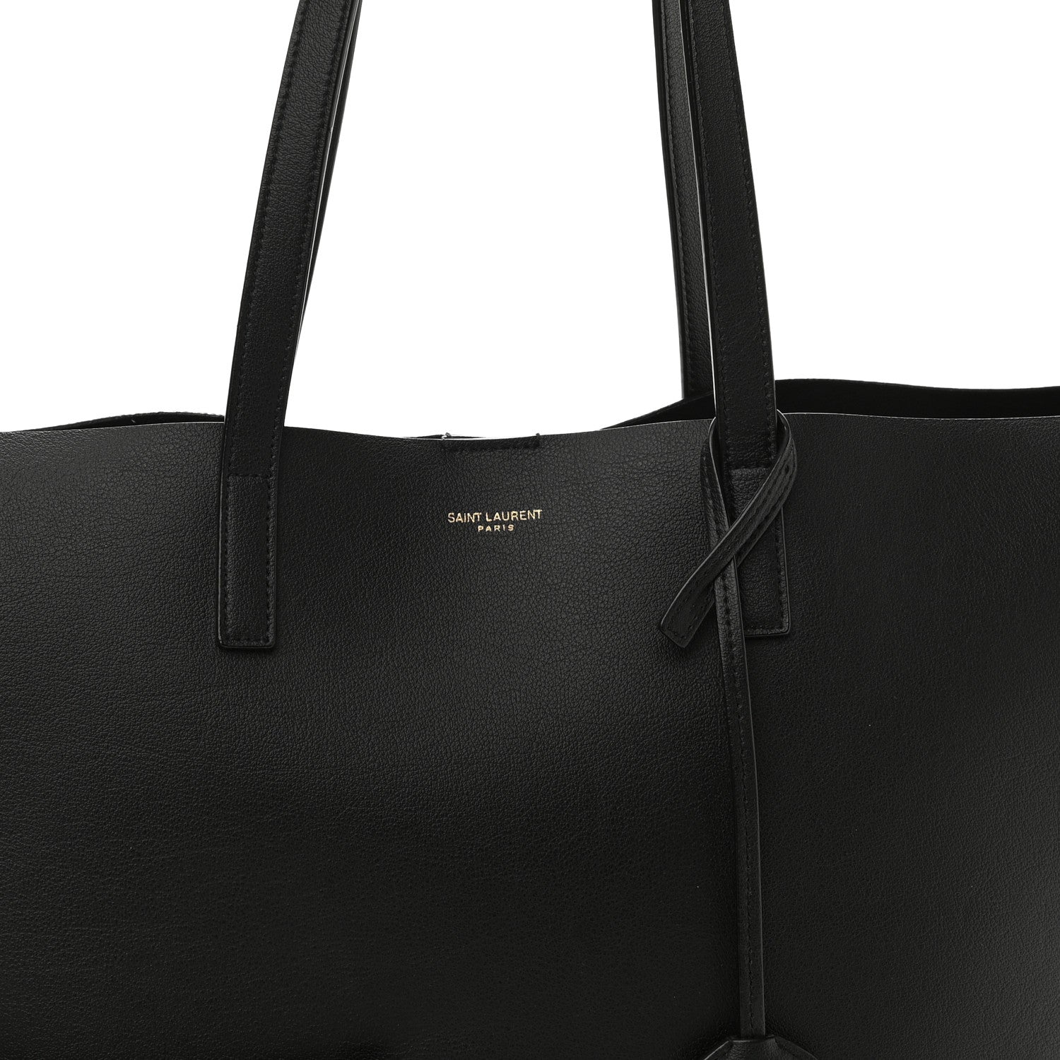 Saint Laurent Calfskin Large Shopping Tote Black 9 of 11