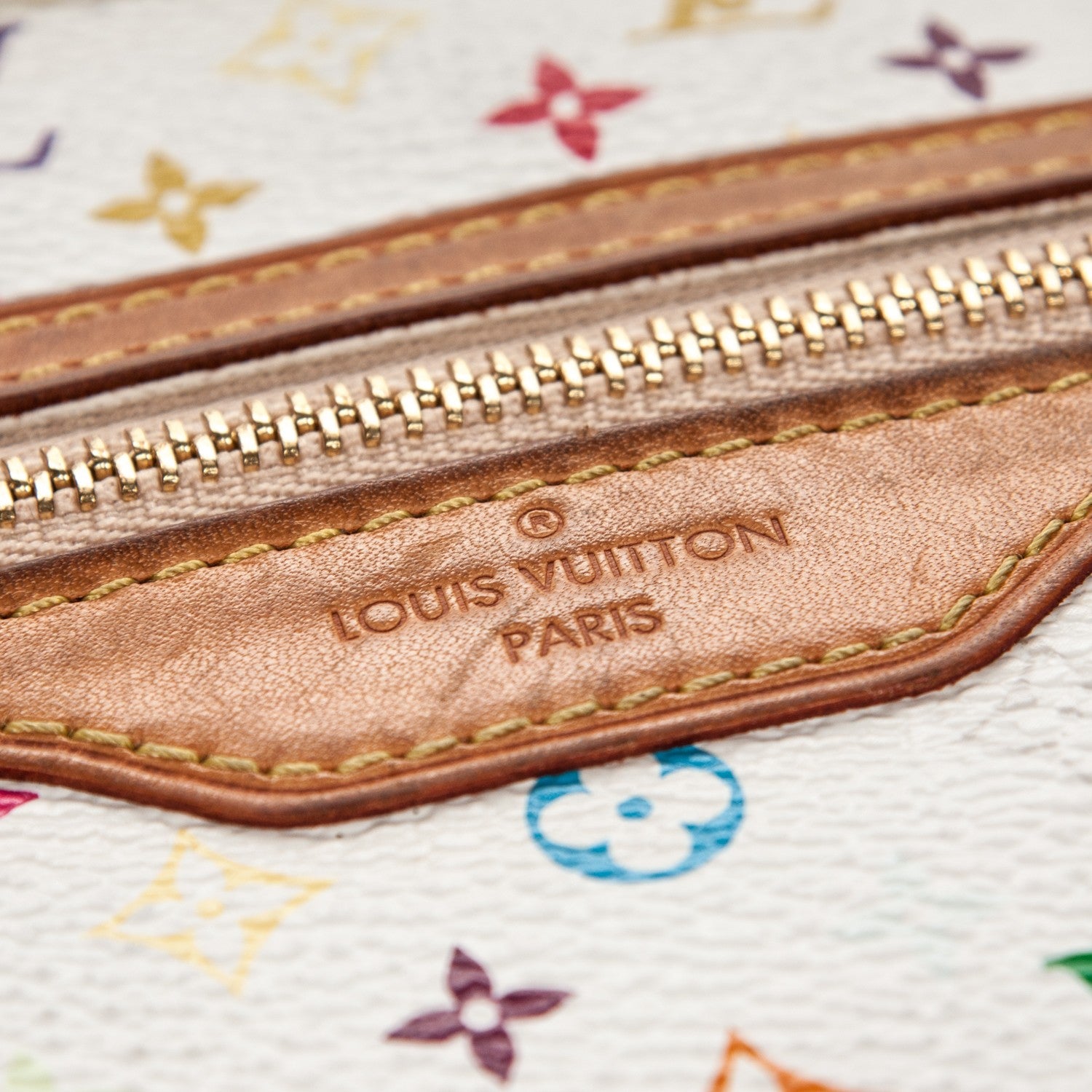 Louis Vuitton Monogram Multicolor Pochette Plate GM White 6 of 6