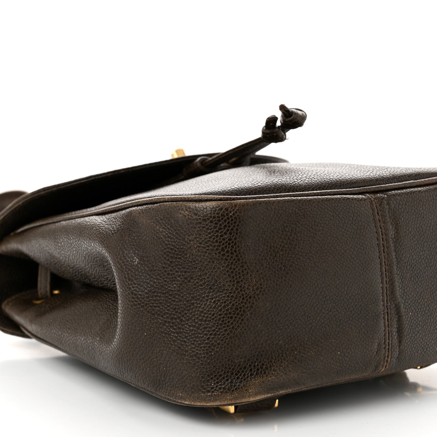 Chanel Caviar CC Backpack Brown 9 of 14