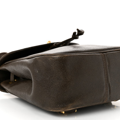 Chanel Caviar CC Backpack Brown 9 of 14