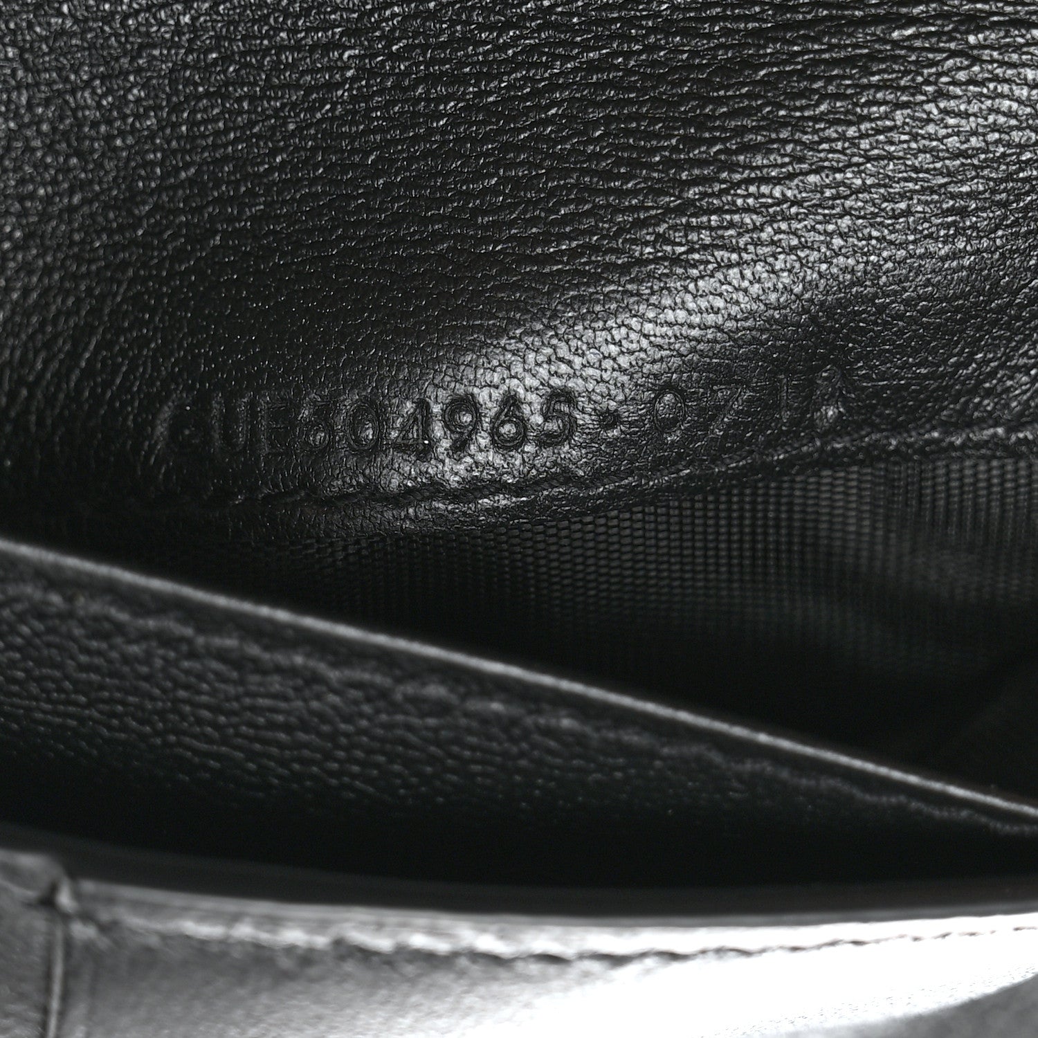 Saint Laurent Lambskin Y Quilted Monogram Compact Loulou Wallet Black 8 of 9