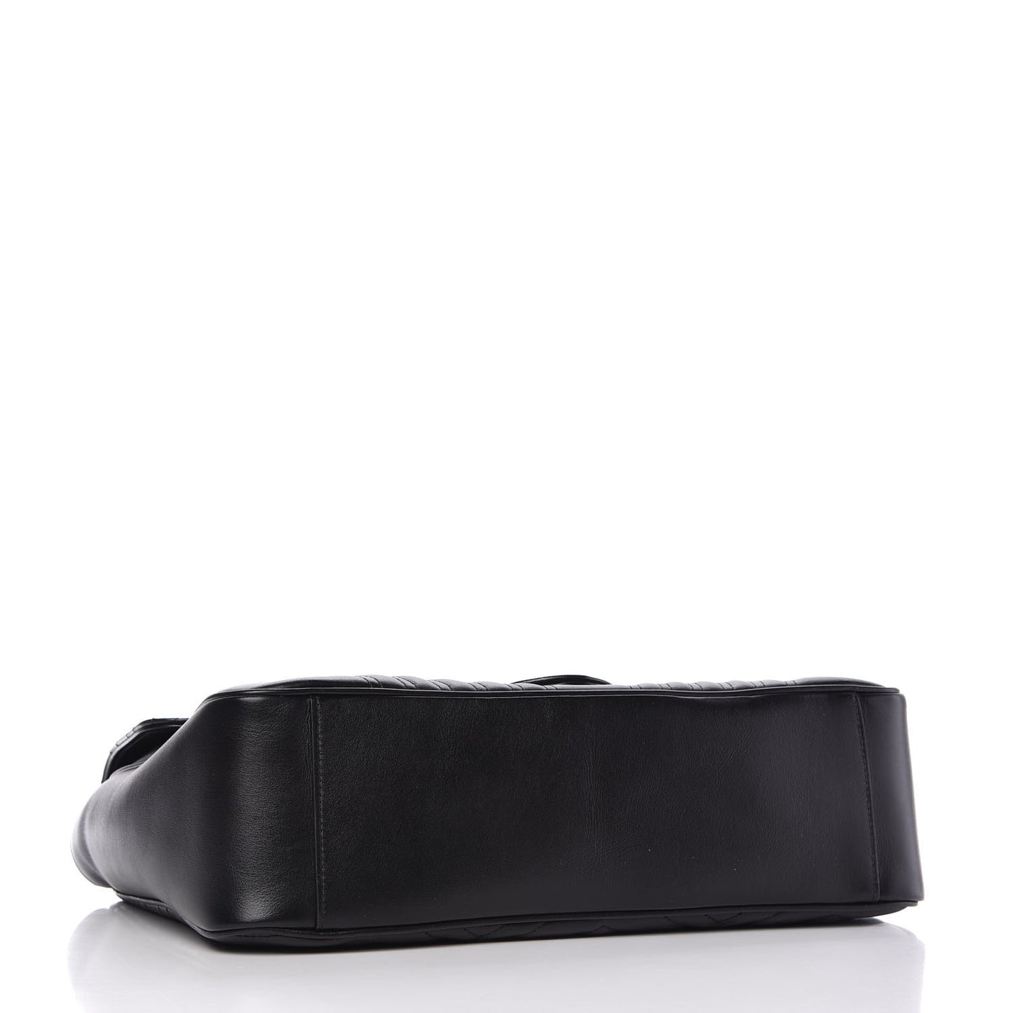 Calfskin Matelasse Large GG Marmont Shoulder Bag Black