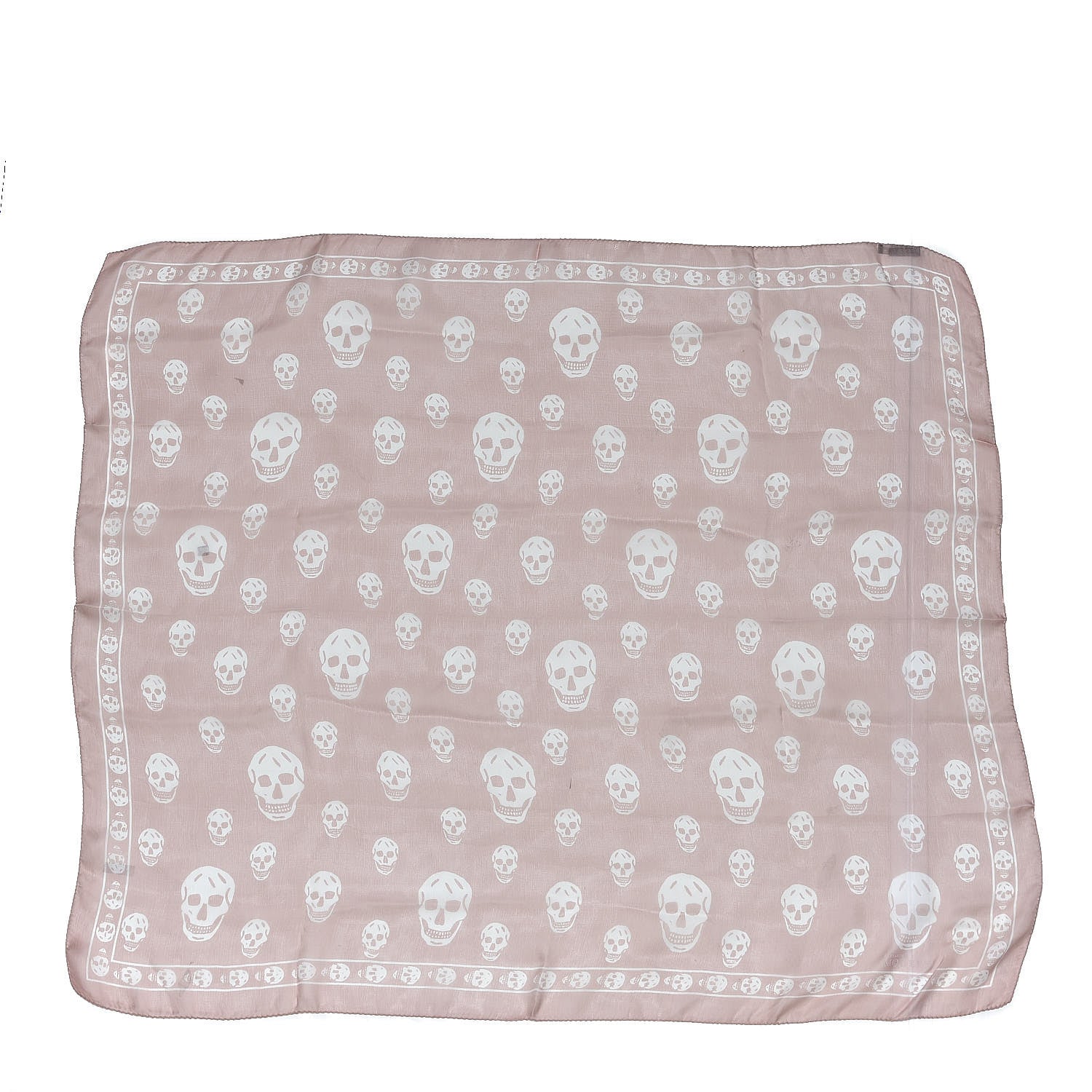 Alexander McQueen Silk Chiffon Skull Scarf Pink 3 of 5