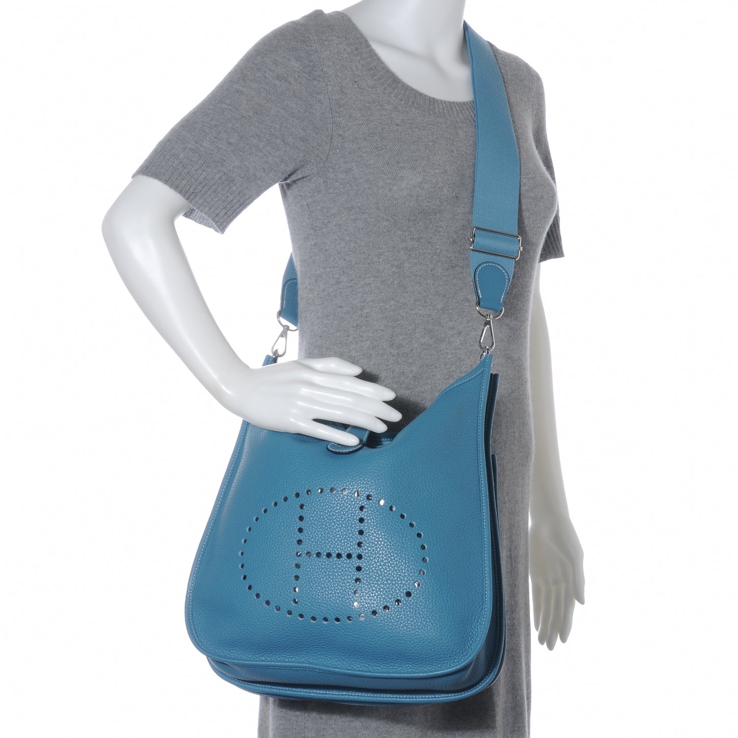 Taurillon Clemence Evelyne III GM Blue Jean