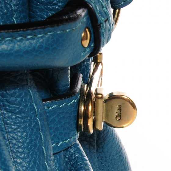 Calfskin Medium Military Paraty Peacock Blue