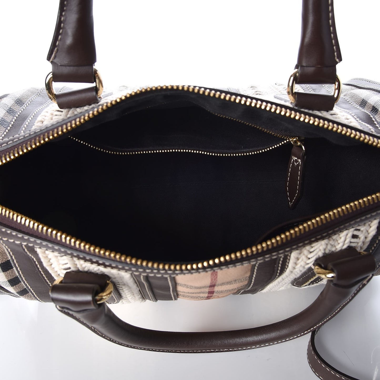 Haymarket Check Rope Medium Alchester Bowling Bag Chocolate