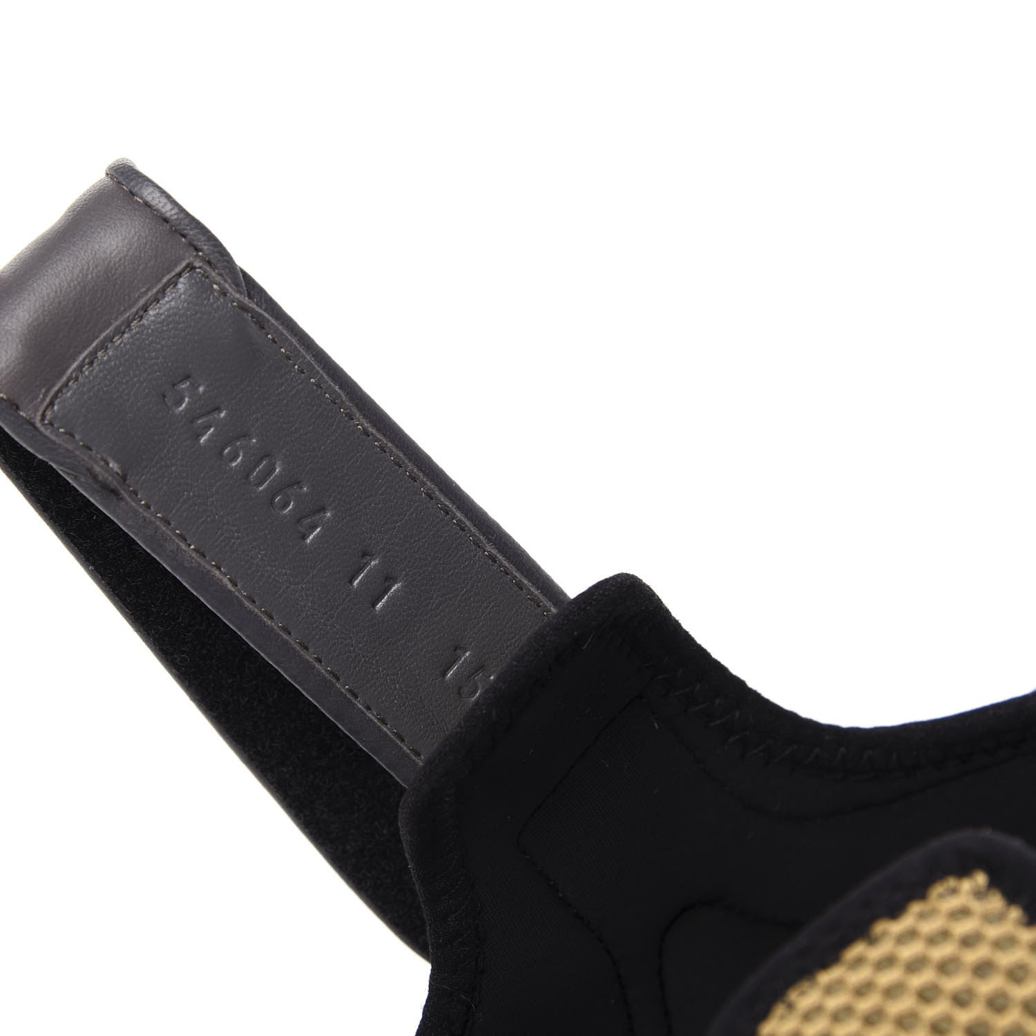 Gucci X SEGA Nappa Mesh Mens Aguru Sandals 11 Loess Black 8 of 9