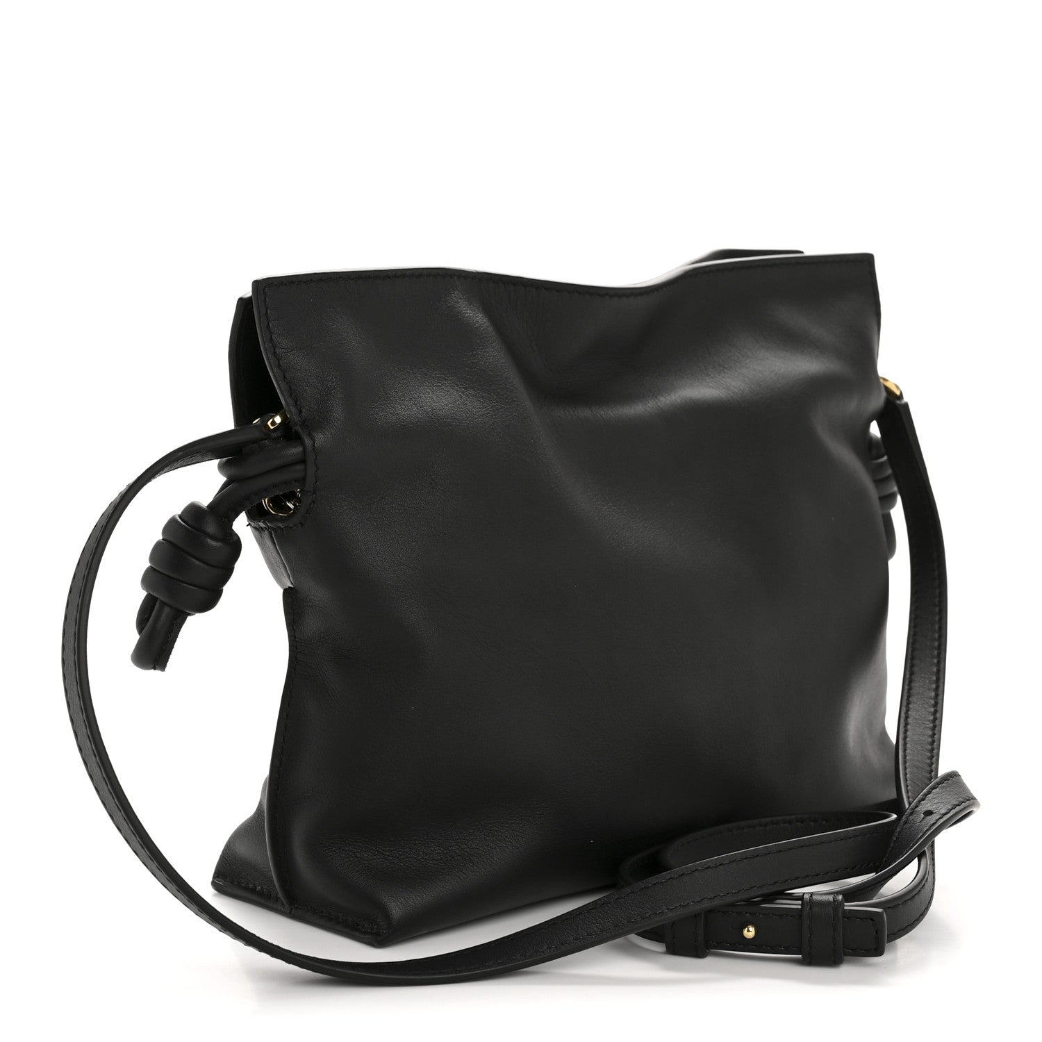 Loewe Calfskin Mini Flamenco Knot Clutch Black 3 of 11
