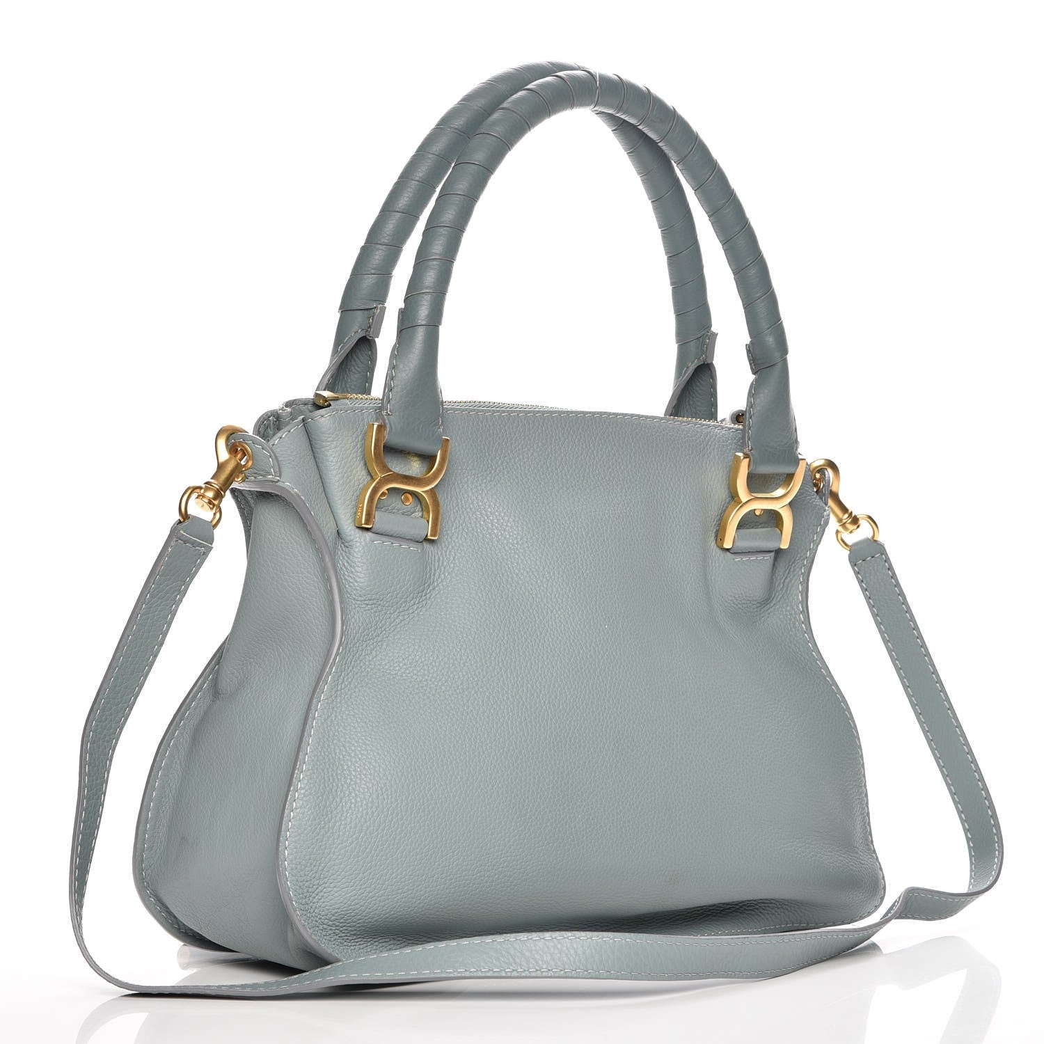 Chloe Calfskin Medium Marcie Satchel Cloudy Blue 4 of 9
