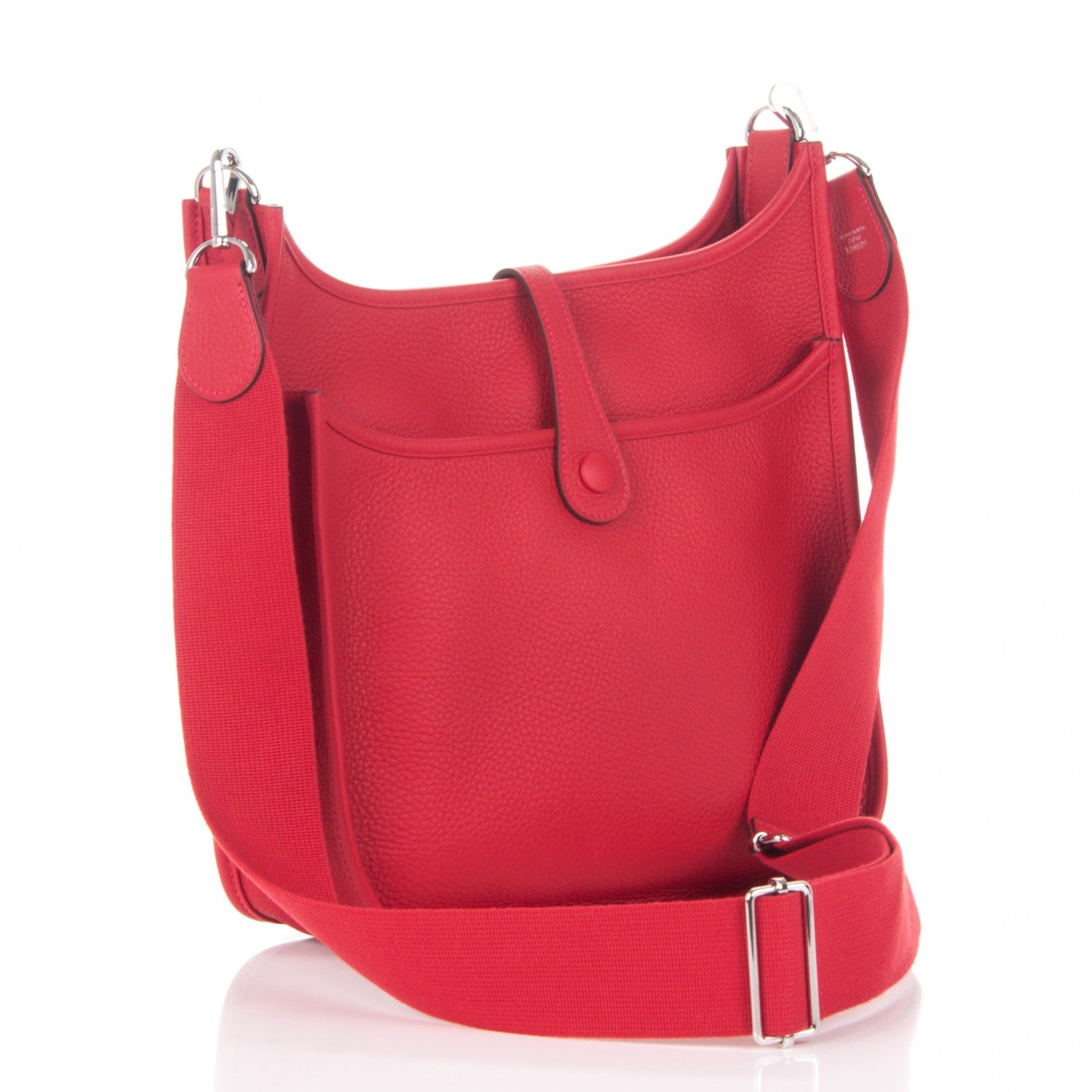 Hermes Taurillon Clemence Evelyne III PM Rouge Casaque 3 of 7