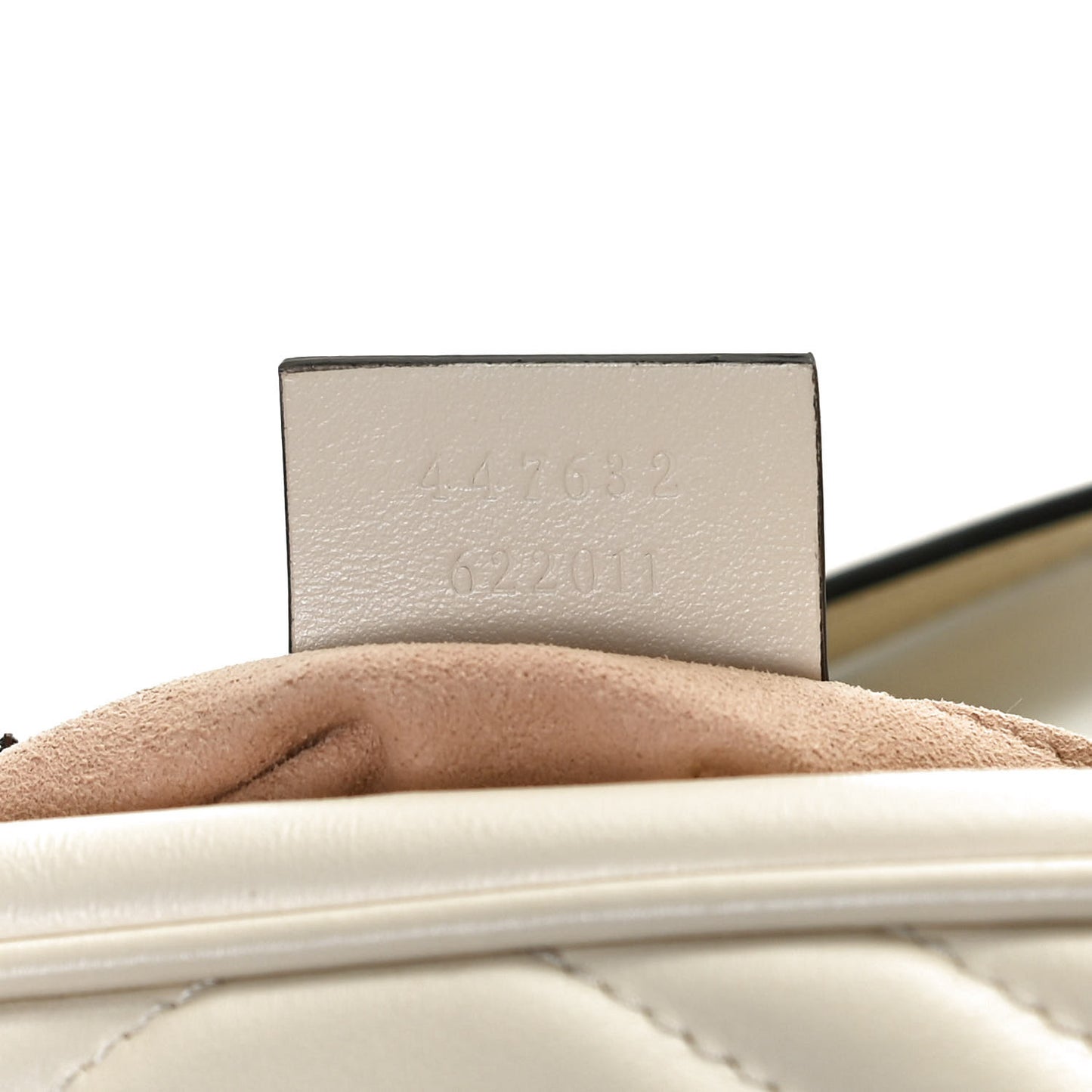 Calfskin Matelasse Small GG Marmont Chain Shoulder Bag White