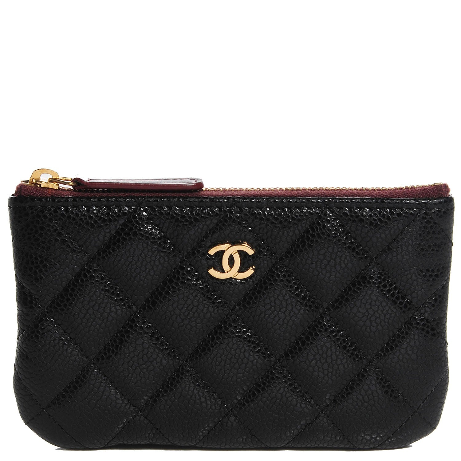 Chanel Caviar Quilted Coin Purse Case Black 1 of 8