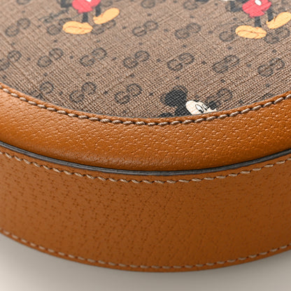 Gucci X DISNEY Mini Vintage GG Supreme Monogram Mickey Mouse Round Shoulder Bag Beige Vintage Sun Oil 7 of 8