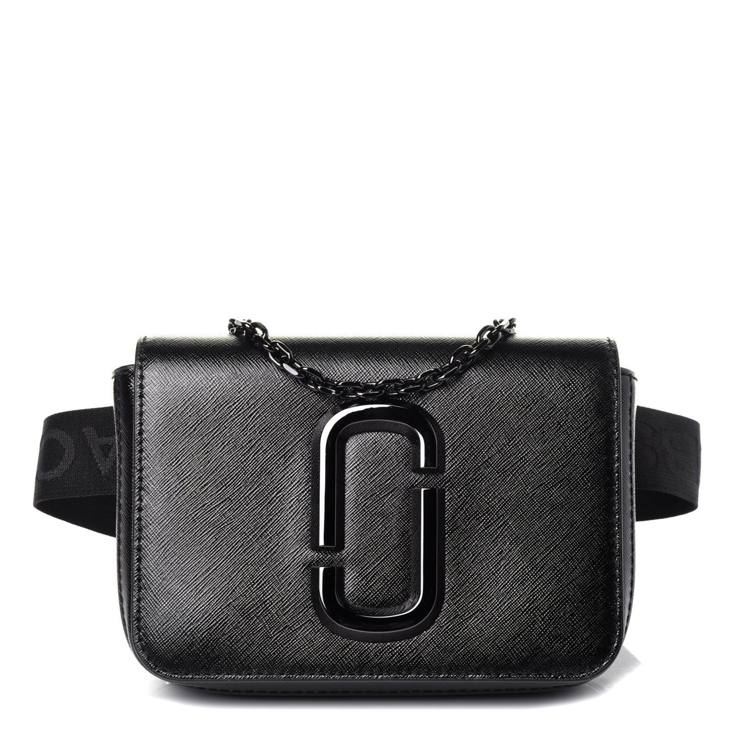 Saffiano Hip Shot Belt Bag Black