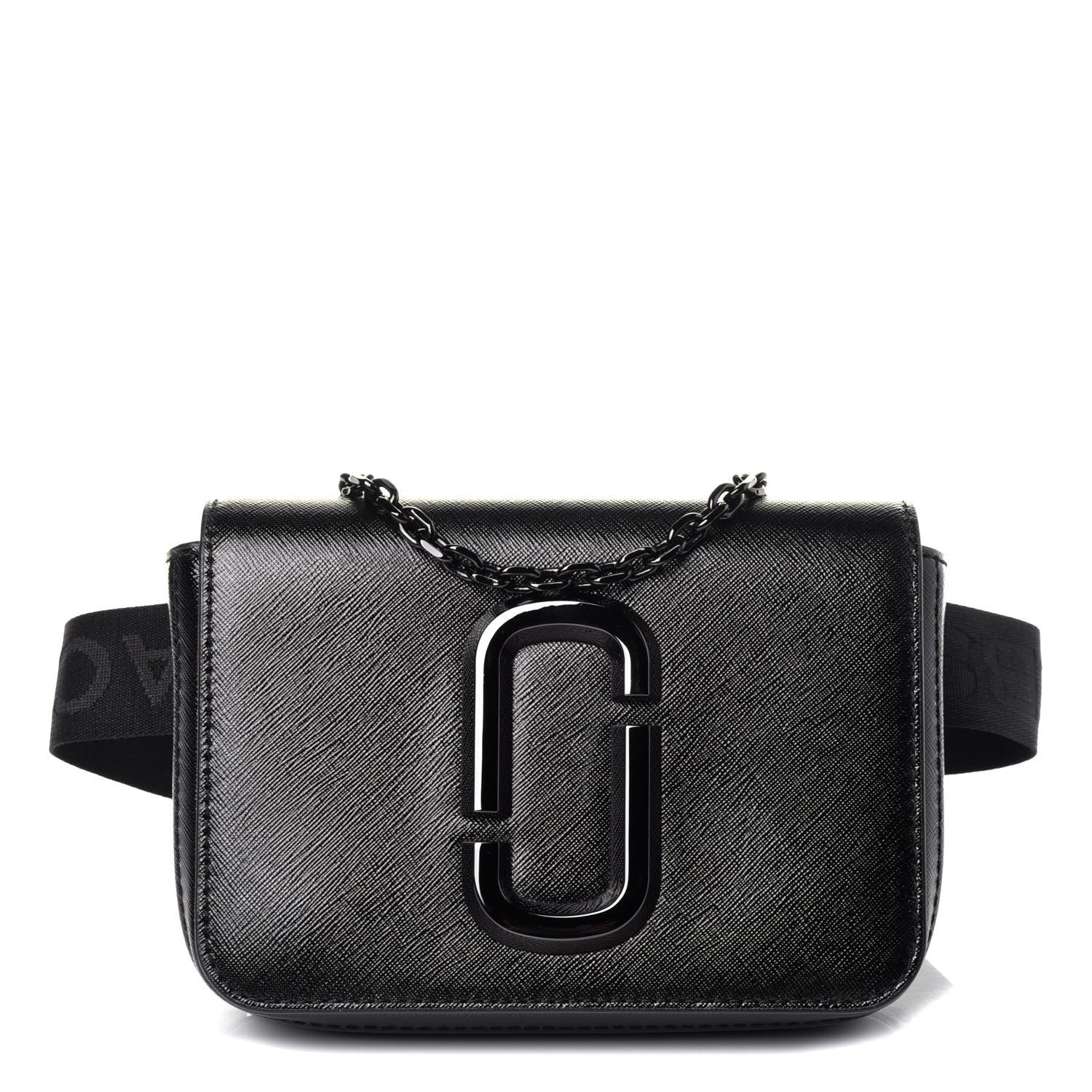 Marc Jacobs Saffiano Hip Shot Belt Bag Black 1 of 10