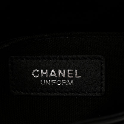 Chanel Calfskin Quilted CC Uniform Flap Belt Bag Black 6 of 10