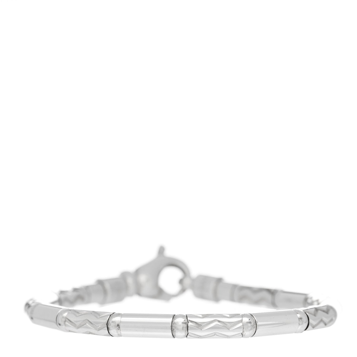 Tiffany Sterling Silver Aztec Zig Zag Bracelet 1 of 7