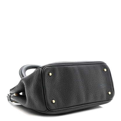 Christian Dior Bullcalf Small Diorissimo Tote Black Rose Indien 4 of 12