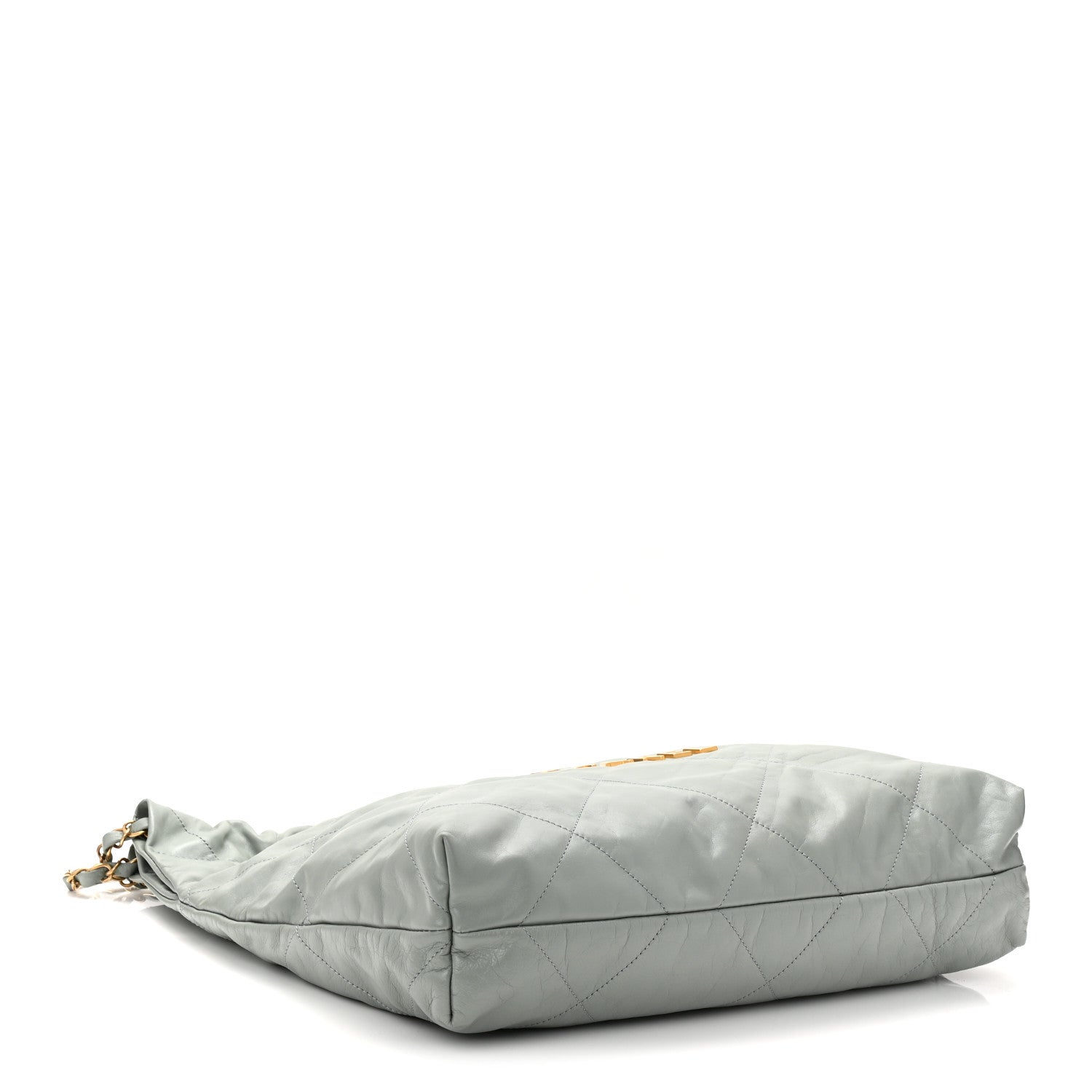 Chanel Shiny Calfskin Quilted Chanel 22 Light Blue 5 of 11