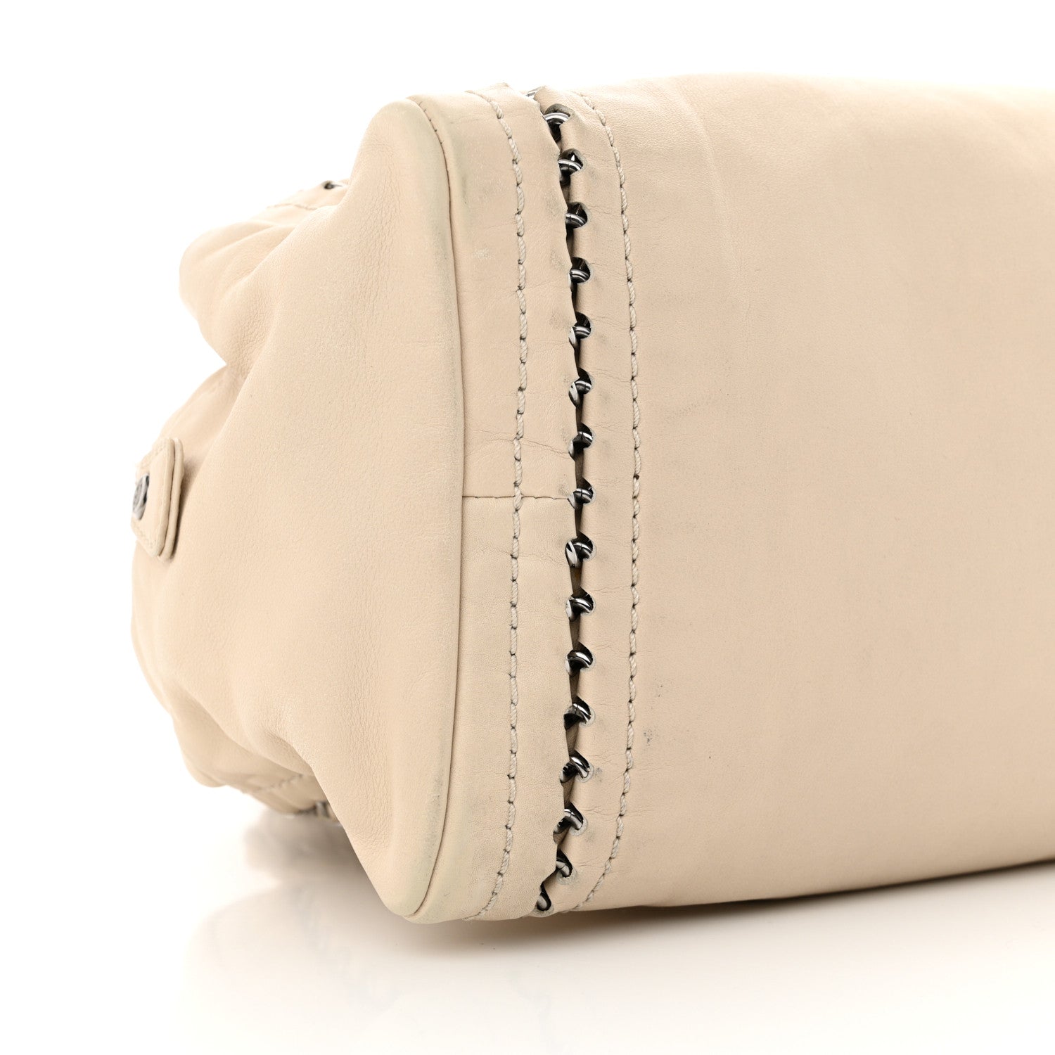 Chanel Smooth Calfskin Medium Luxe Ligne Bowler Light Beige 9 of 14
