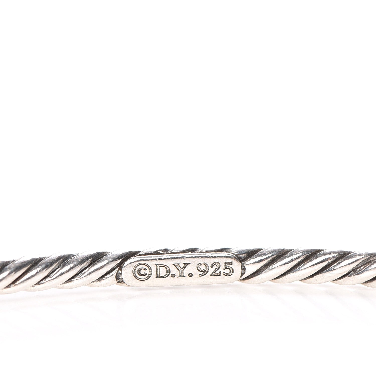 David Yurman Sterling Silver 2.5mm Cable Bangle 4 of 4