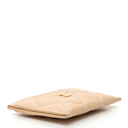 Chanel Caviar Quilted Card Holder Beige 4 of 8
