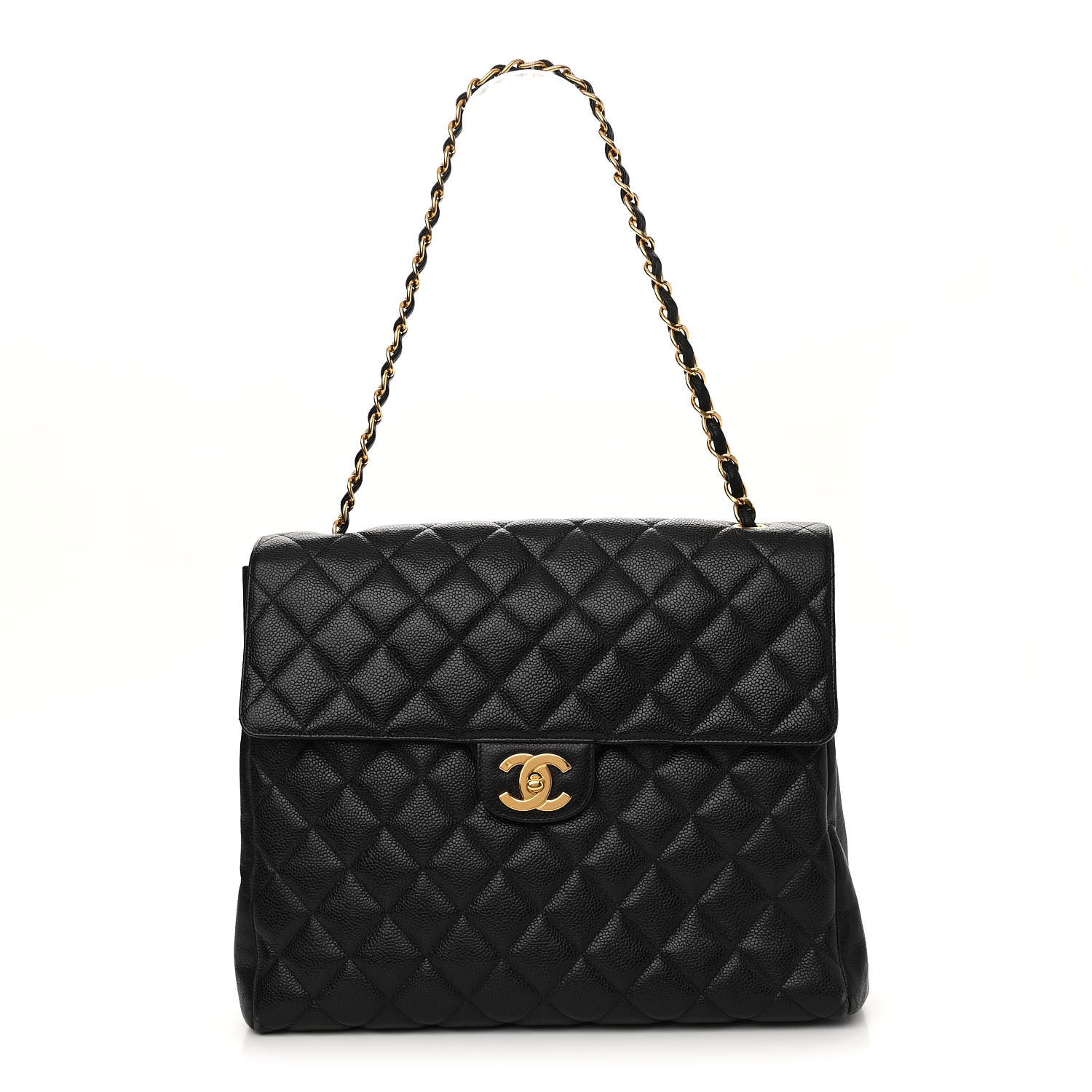 Chanel Caviar Quilted Flap Shoulder Bag Black 1 of 14