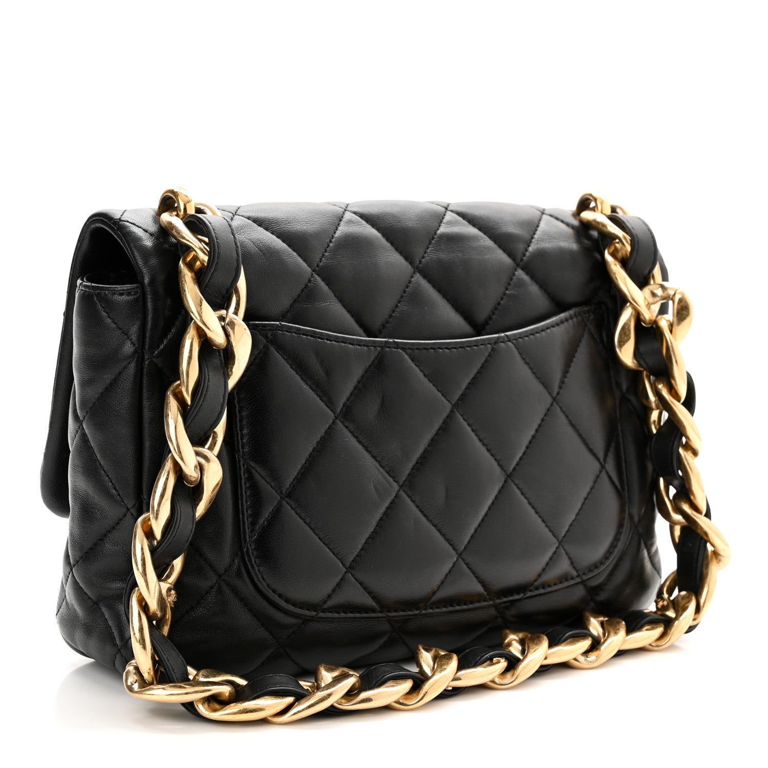 Chanel Lambskin Quilted Large CC Funky Town Flap Black 3 of 14